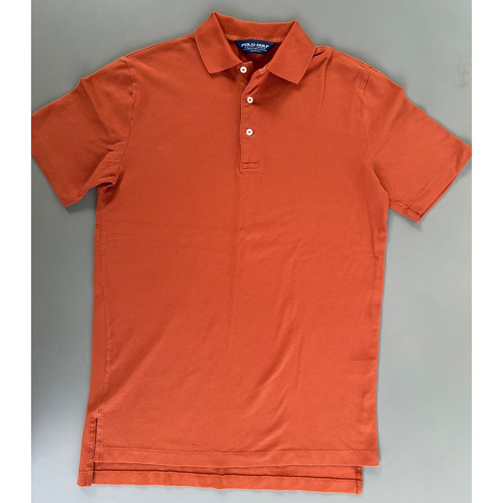 Polo Golf Ralph Lauren Burnt Orange Pima Cotton Stretch Polo Shirt Small